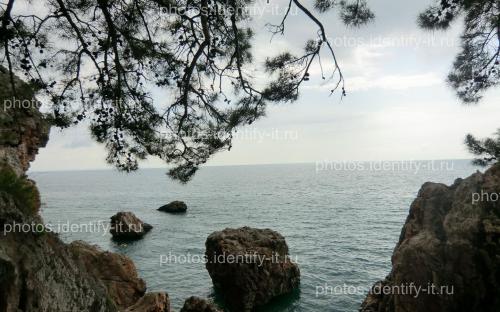 Скалы и камни на берегу моря Кемер Турция 6