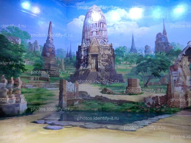Храмовый пейзаж 3D Таиланд